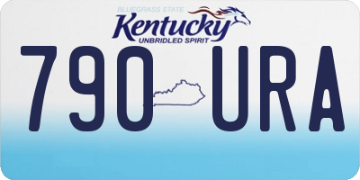KY license plate 790URA