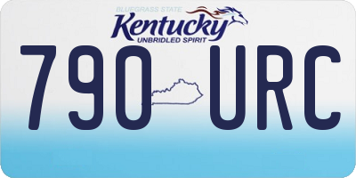 KY license plate 790URC