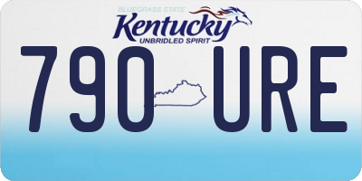KY license plate 790URE