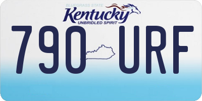 KY license plate 790URF