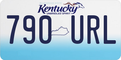 KY license plate 790URL