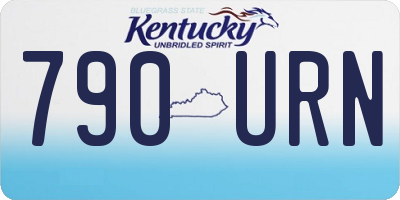 KY license plate 790URN