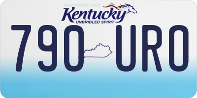 KY license plate 790URO
