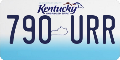 KY license plate 790URR