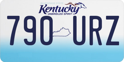 KY license plate 790URZ