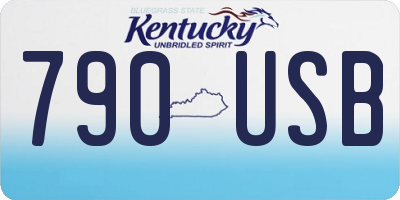 KY license plate 790USB