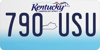 KY license plate 790USU