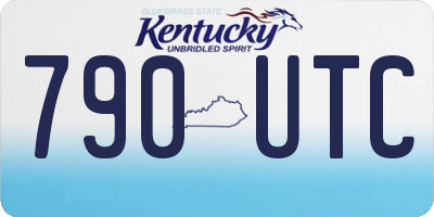 KY license plate 790UTC
