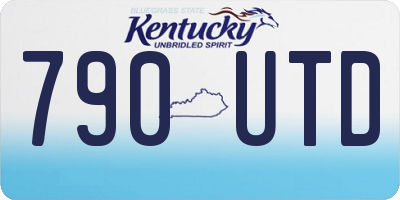 KY license plate 790UTD