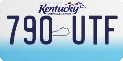 KY license plate 790UTF