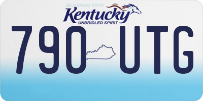 KY license plate 790UTG