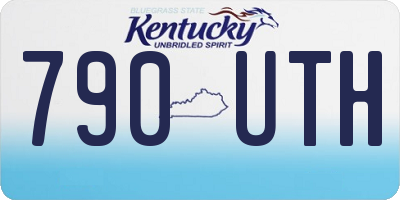 KY license plate 790UTH
