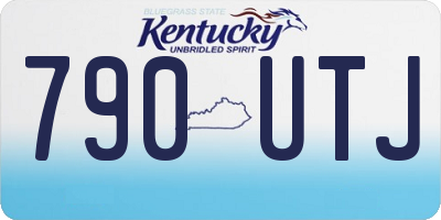 KY license plate 790UTJ