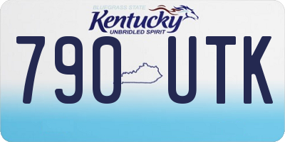 KY license plate 790UTK