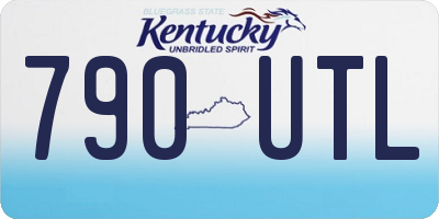 KY license plate 790UTL
