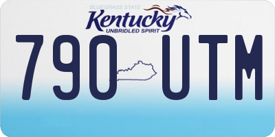 KY license plate 790UTM