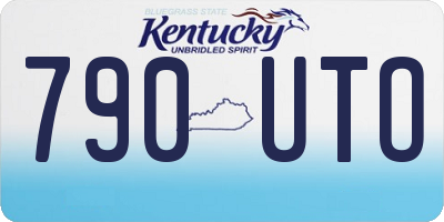 KY license plate 790UTO
