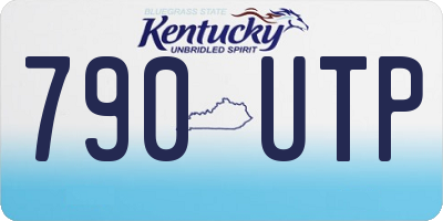 KY license plate 790UTP