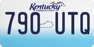 KY license plate 790UTQ