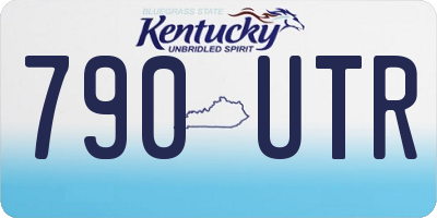 KY license plate 790UTR