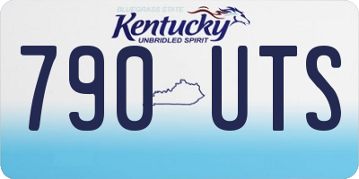 KY license plate 790UTS