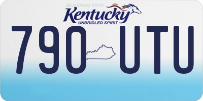 KY license plate 790UTU
