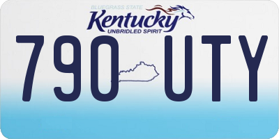 KY license plate 790UTY
