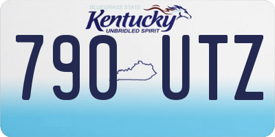 KY license plate 790UTZ