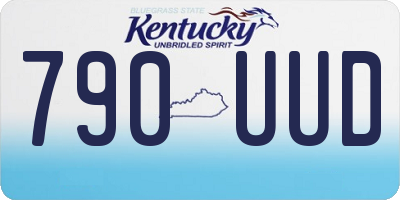 KY license plate 790UUD