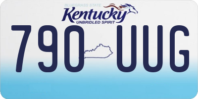 KY license plate 790UUG