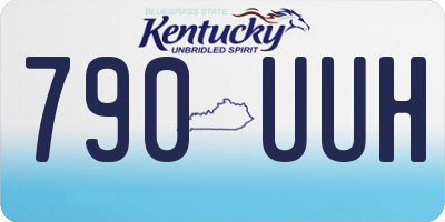 KY license plate 790UUH