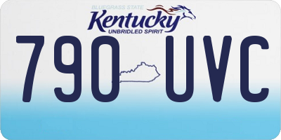 KY license plate 790UVC