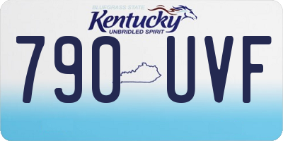 KY license plate 790UVF