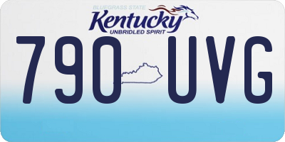 KY license plate 790UVG