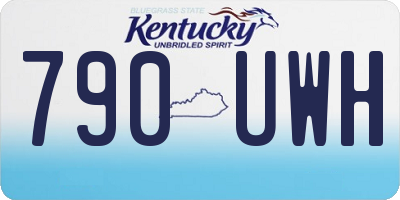 KY license plate 790UWH