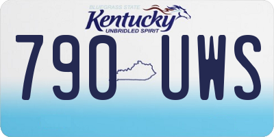 KY license plate 790UWS