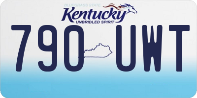 KY license plate 790UWT