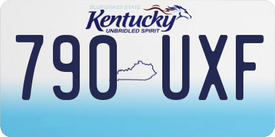 KY license plate 790UXF