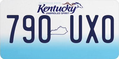 KY license plate 790UXO