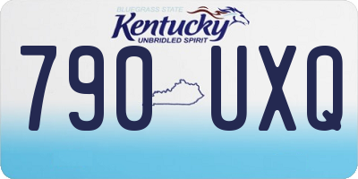 KY license plate 790UXQ