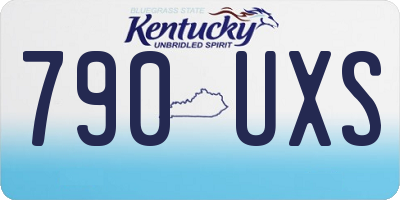 KY license plate 790UXS