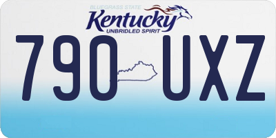 KY license plate 790UXZ