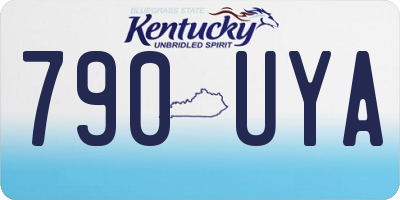 KY license plate 790UYA