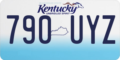 KY license plate 790UYZ