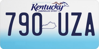 KY license plate 790UZA