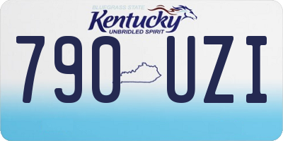 KY license plate 790UZI