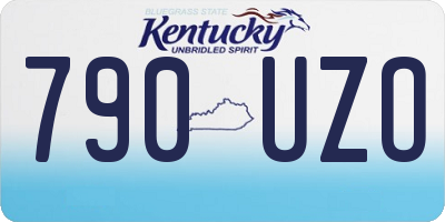 KY license plate 790UZO