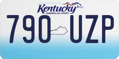 KY license plate 790UZP