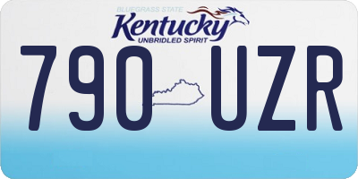 KY license plate 790UZR