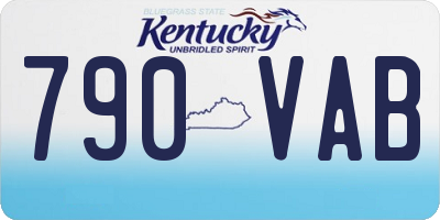 KY license plate 790VAB